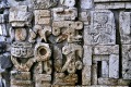 Detail from wall, Pyramid of the Magician, Uxmal, Yucatan Peninsula, Mexico