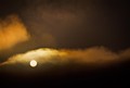 Cyclops-sun in storm clouds (#4, horizontal)... Big Sur, California