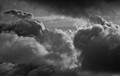 Dark clouds collide, Big Sur, California