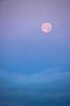 Moonset at dawn (#1), Big Sur, California