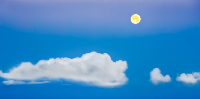 Moonset at dawn (#3), Big Sur, California