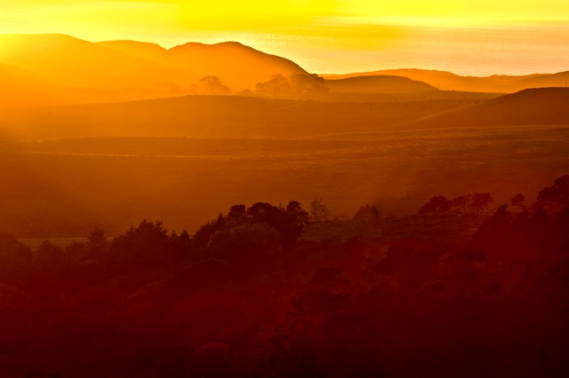 Sun sets in the southwest (#8)... Tomales Bay, California