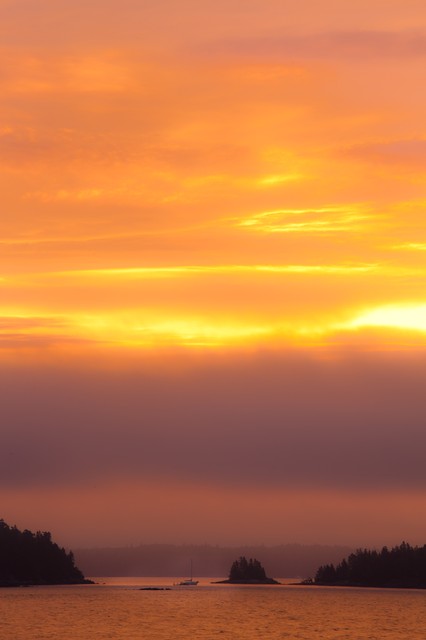 Sunrise from an island (#1)... Maine Coast