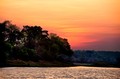 Sunset cruise on the Zambesi River, near Imbabala Camp, Zimbabwe