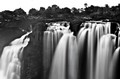Victoria Falls (#1, black and white, horizontal)... Victoria Falls National Park, Zimbabwe