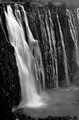The gorge where Zambia and Zimbabwe meet (#5, black and white, vertical)... Victoria Falls National Park, Zimbabwe