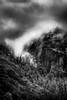Clouds creep down a canyon, Yosemite National Park, California