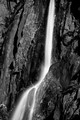 Lower Yosemite Falls (#2, black and white), Yosemite National Park, California