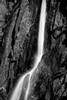 Lower Yosemite Falls (#2, black and white), Yosemite National Park, California