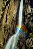 Rainbow at Lower Yosemite Falls (#1, color), Yosemite National Park, California