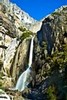 Rainbow at Lower Yosemite Falls (#3, color), Yosemite National Park, California