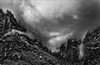Clouds creep down a canyon, Yosemite National Park, California