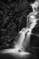 Wildcat Creek Falls (#3, black and white), Yosemite National Park, California