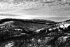 Clouds at twilight (black and white, #2), Lamar Valley, Yellowstone National Park, Wyoming