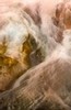 Mammoth Hot Springs in mist (#2), Yellowstone National Park, Wyoming