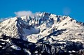 Electric Peak under deep snow, Yellowstone National Park, Montana