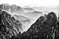 Sun Through Fog, Huangshan Mountains, China