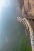 Creaky Cliff Walkway, Huangshan Mountains, China (#1, color)