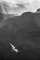 God's Rays at Lipan Point (#2, black and white, vertical)