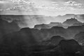 God's Rays at Lipan Point (#8, black and white, horizontal)