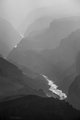 God's Rays at Lipan Point (#11, black and white, vertical)