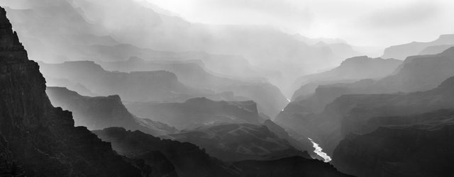 Primeval Panorama at Grand Canyon's Lipan Point (panorama #1)