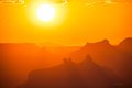 Sunset at the Grand Canyon's Desert Overlook (#9, color, horizontal)