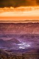 Sunset at Grand Canyon's Grand View Overlook (#7, color, vertical)