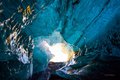 Ice Cave Entrance at Vatnajokull Glacier, Iceland
