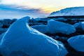 Icebergs on the Shore of the Arctic Ocean, Iceland  (#1, color, horizontal)