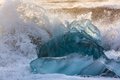 Icebergs on the Shore of the Arctic Ocean, Iceland  (#2, color, horizontal)