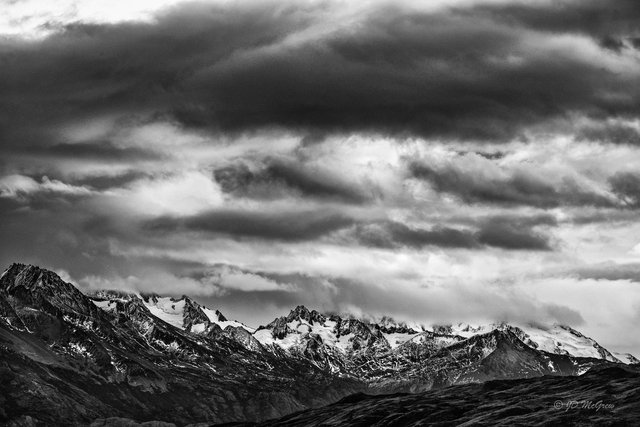 Mt. Fitz Roy Massiff Under Storm Clouds