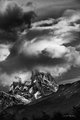 Clouds over Mt. Fitz Roy from Rio de Las Vueltas, Parque National Los Glaciares, Patagonia, Argentina