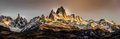Cerro Torre and Mt. Fitz Roy Massiff, Parque National Los Glaciares, Patagonia