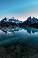 Lago Pehoe and Cuernos del Paine, near to Hosteria Pehoe, Parque National Torres del Paine, Patagonia