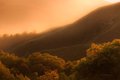 Sun Glows Brightly from Behind Big Sur Shoulders