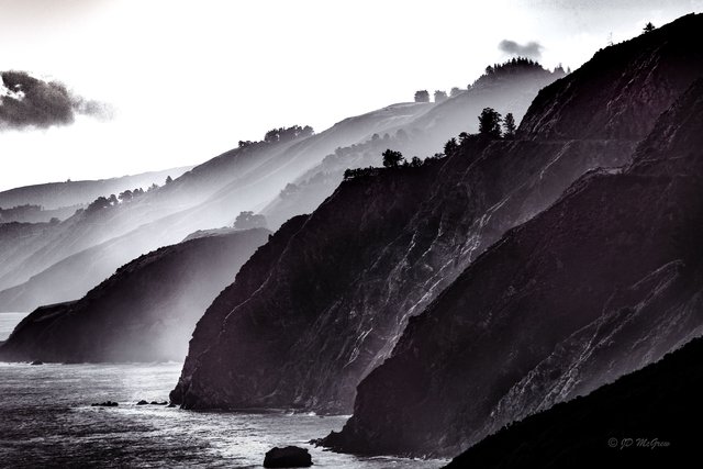 From Clouds to Ridgetops to the Sea Below