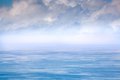 Clouds Hover Over Turquoise Sea