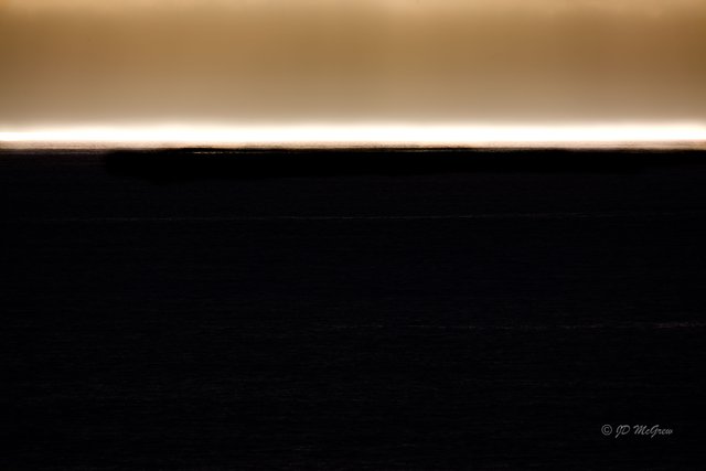 Black and Gold Sea and Sky
