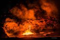 Kiluaea Caldera Flares Orange and Yellow, #1