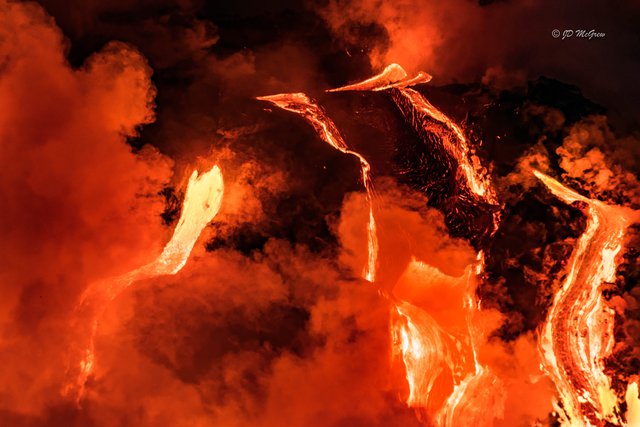 Lava Flows into Sea in the Kalapani Volcanic Area #4