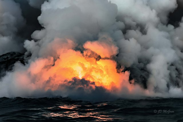 Lava Flows into Sea in the Kalapani Volcanic Area #5