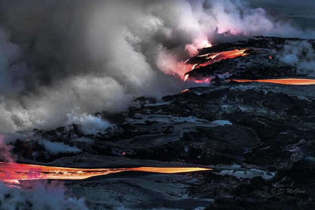 Lava Flows into Sea from Eastern Rift Zone of Kilauea #5
