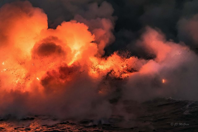 Lava Flows into Sea from Eastern Rift Zone of Kilauea #8