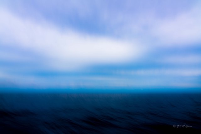 Abstract of Sea from Speeding Boat, Hawaii #6