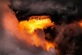 Fire Geysers Lava Smoke or Volcanoes