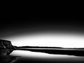 Dawn at Drakes Beach in Black and White, Tomales Bay #2