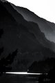 Cascade Locks, White on Black #2, vertical