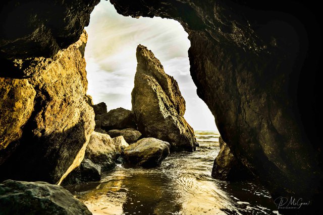 Sun Sets at Ruby Beach Window in the Rocks #1