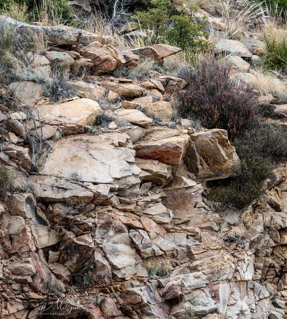 Craggy Outcroppings Along the Catalina Highway, Arizona #6, Panograph, horizontal